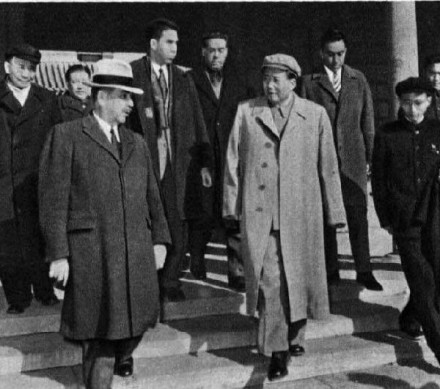 1959年，卡德纳斯会见毛泽东主席 