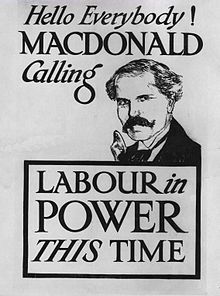 1923年英国大选的竞选海报