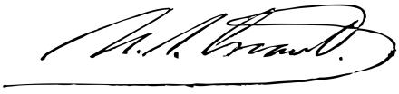 格兰特的亲笔签名