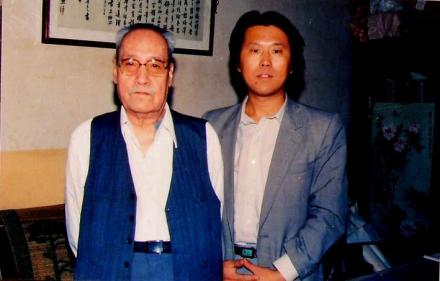 1980臧伯良与恩师董寿平