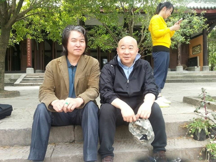与范样导师在四川写生
