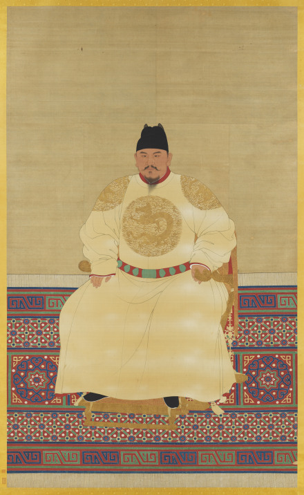 明太祖朱元璋中年画像