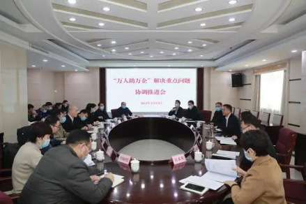 “万人助万企”重点问题协调推进会
