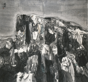 张江舟 晚钟200cmX200cm-2012年
