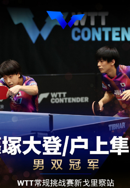 WTT常规挑战赛新戈里察站男双决赛冠军