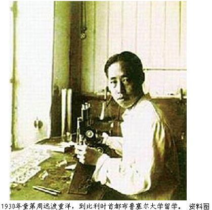 童第周求学布鲁塞尔