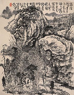 黄秋园山水作品