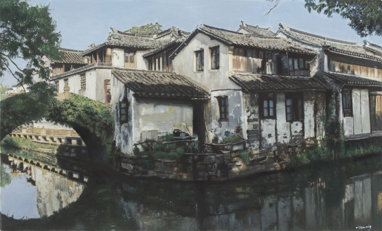 江南水乡系列八 65x40cm 布面油画 2019
