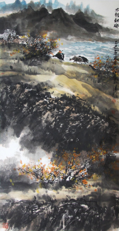 吕大江-太行秋水-四尺整张（参展)