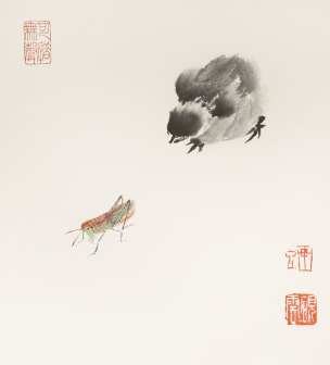 工笔草虫