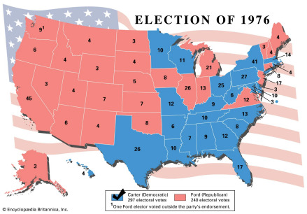 1976年美国总统大选的结果 