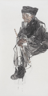 张江舟 写生117-136cm×68cm2015年
