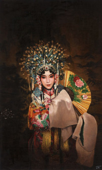 贵妃醉酒 100x60cm 布面油画 2019