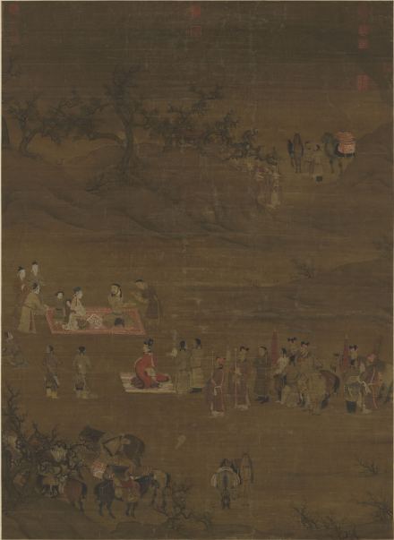 南宋陈居中《文姬归汉图》，台北故宫博物院藏 