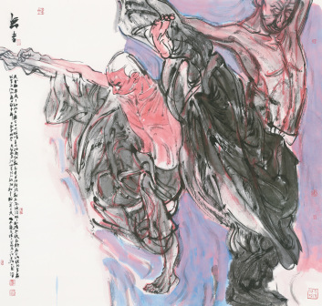 张江舟 舞者200cm×200cm 2016年
